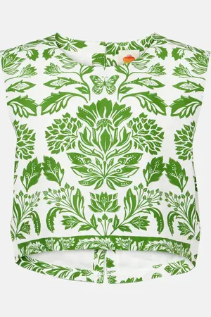Farm Rio Top Delicate Tapestry en mezcla de lino