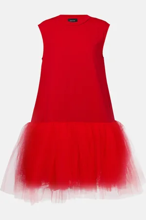 Simone Rocha Vestido corto de algodón con tul