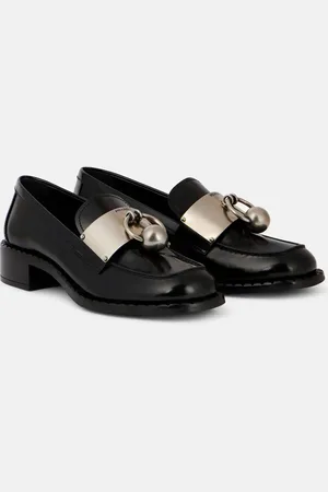Prada Mocasines de piel adornados