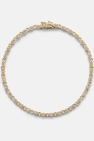 Sydney Evan Pulsera Eternity de oro de 14 ct con diamantes