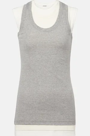 Jil Sander Set de 3 tops de algodón