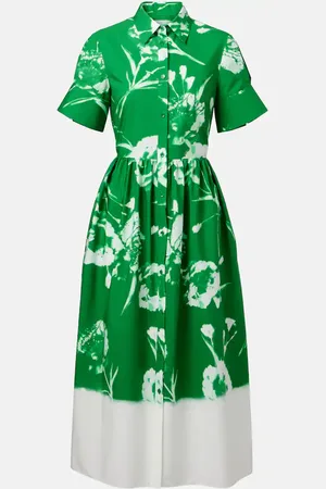 Erdem Vestido camisero en popelín de algodón