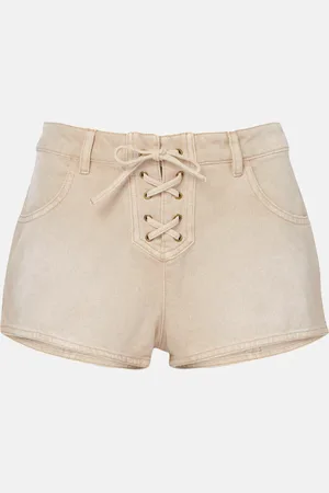 Isabel Marant Shorts en denim desteñido