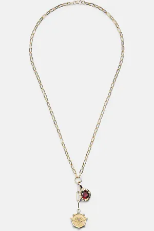 Foundrae Collar Vivacity & Internal Compass de oro de 18 ct con diamantes