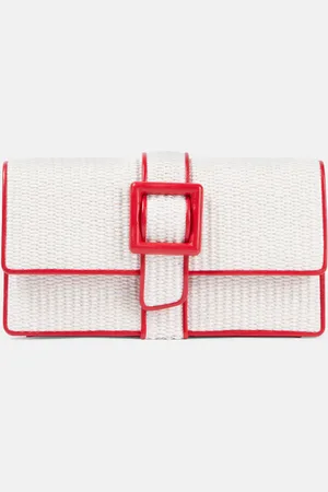 Manolo Blahnik Clutch Maycap de rafia