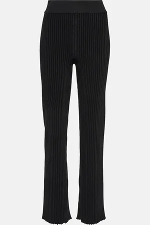 Alaïa Alaïa Pantalones rectos acanalados