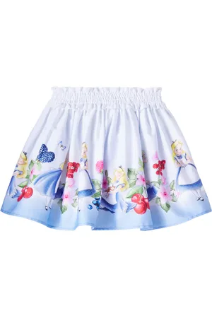MONNALISA Falda de algodón estampada