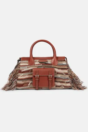 Chloé Chloé Tote Edith Medium de cachemir y piel