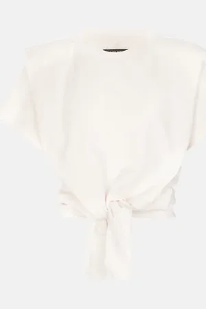 Isabel Marant Crop top Belita de punto fino