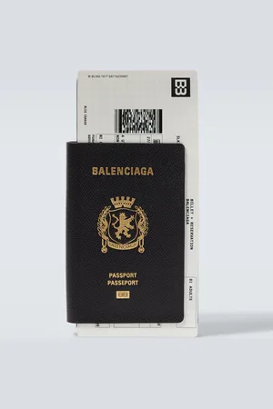 Balenciaga Cartera Passport Long de piel
