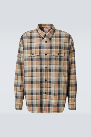 VISVIM Camisa Lumber Check de lana y lino