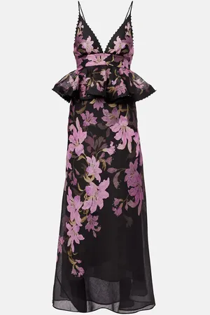 ZIMMERMANN Vestido de fiesta Dawning de lino y seda