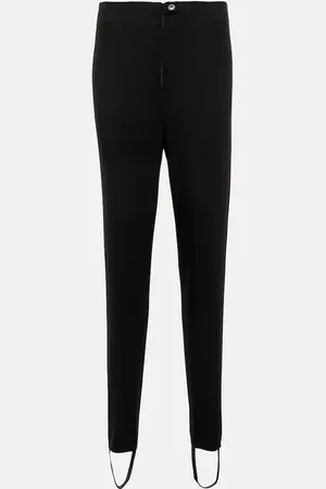 Alaïa Alaïa Pantalones en lana de tiro alto