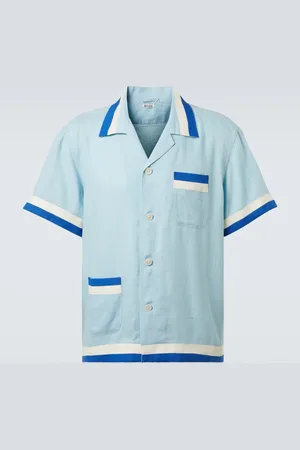 BODE Camisa Seeding Stripe de lino