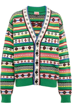Kenzo Cárdigan Fairisle con jacquard