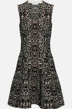 Alaïa Alaïa Vestido corto en jacquard