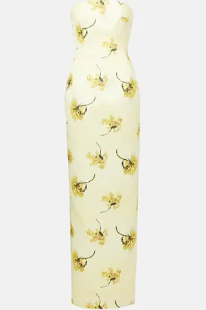 EMILIA WICKSTEAD Vestido corsé de fiesta Laelia floral