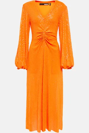 ROTATE Vestido midi con lentejuelas