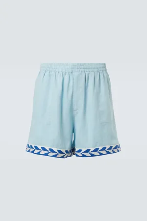 BODE Bermudas Seeding Stripe de lino