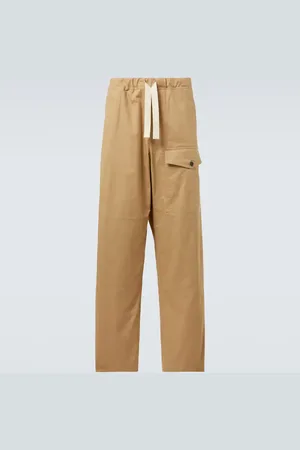 DRIES VAN NOTEN Pantalones rectos de algodón