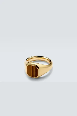 David Yurman Anillo Streamline® de oro de 18 ct con ojo de tigre