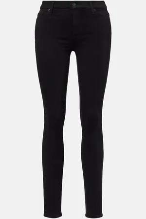 7 for all Mankind Jeans skinny de tiro medio
