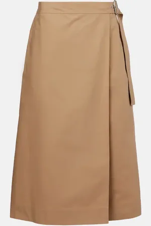 Jil Sander Falda envolvente de algodón