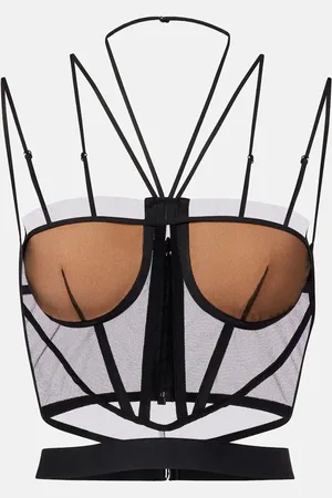Nensi Dojaka Bustier transparente
