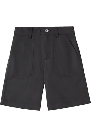 Moncler Shorts en gabardina de algodón y lino