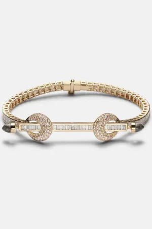 Ananya Pulsera Chakra de oro de 18 ct con diamantes y cuarzos