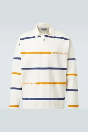 Stone Island Polo Marina de algodón a rayas