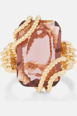 ZIMMERMANN Anillo Bloom chapado en oro de 12 ct