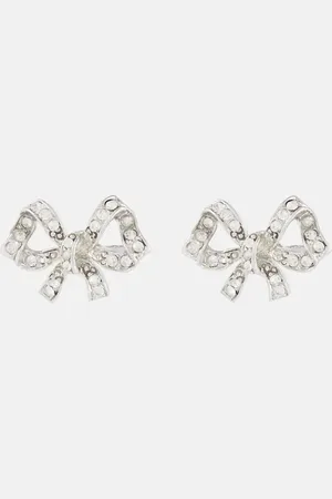 Oscar de la Renta Pendientes Bow con adornos
