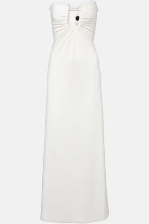 CHRISTOPHER ESBER Vestido largo Helix fruncido