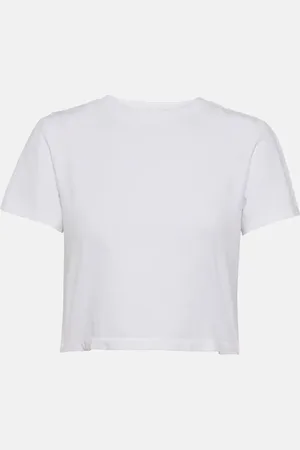 RE/DONE Crop top de jersey de algodón