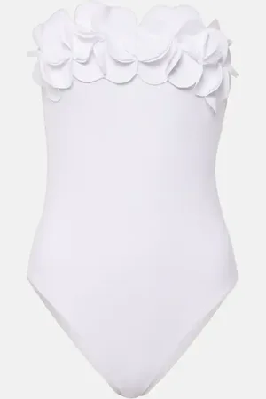 Karla Colletto Bañador Tess con apliques florales