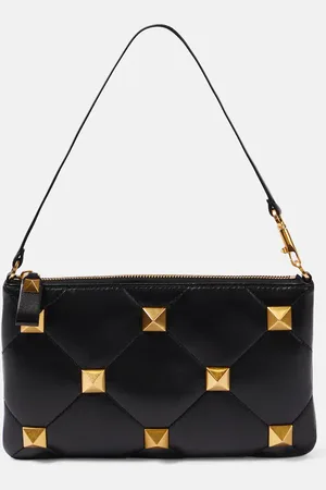 VALENTINO GARAVANI Pouch Roman Stud de piel acolchada