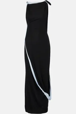 Victoria Beckham Vestido midi drapeado de jersey