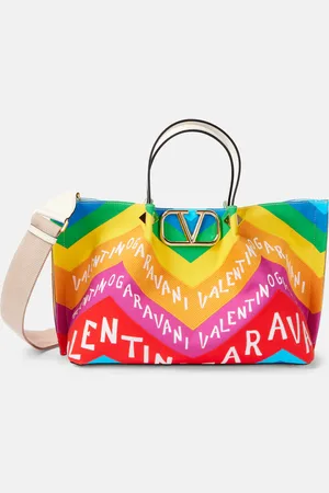VALENTINO GARAVANI Tote Large de lona Valentino Chevron 24