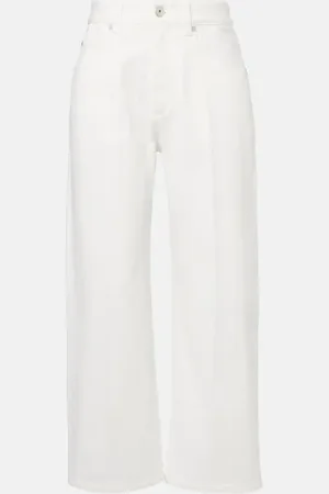 Brunello Cucinelli Pantalones rectos de algodón