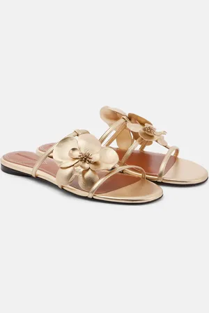 ZIMMERMANN Sandalias Orchid de piel metalizada
