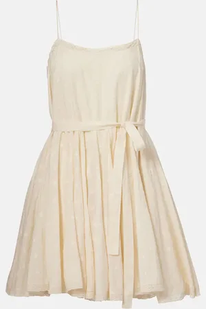 ULLA JOHNSON Vestido corto Beatriz de algodón