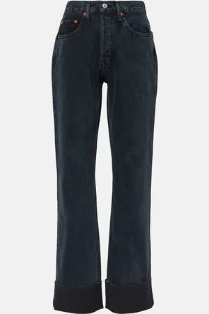 RE/DONE Jeans rectos de tiro alto