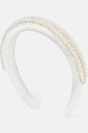 Self-Portrait Diadema de satén con adornos
