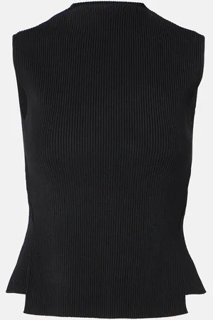 Victoria Beckham Top acanalado