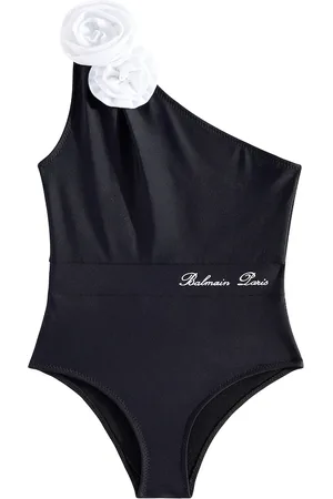 Balmain Bañador con aplique floral