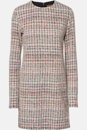 Missoni Vestido corto de bouclé a cuadros