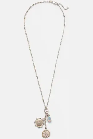 Foundrae Collar Forever & Always de oro de 18 ct con diamantes y ópalo