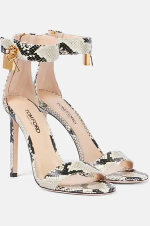 Tom Ford Sandalias Padlock 105 de piel grabada