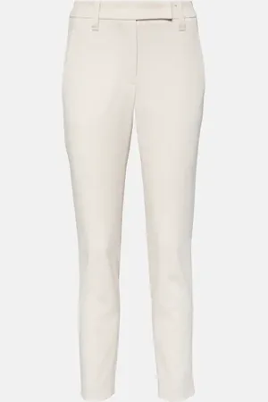 Brunello Cucinelli Pantalones chinos de mezcla de algodón